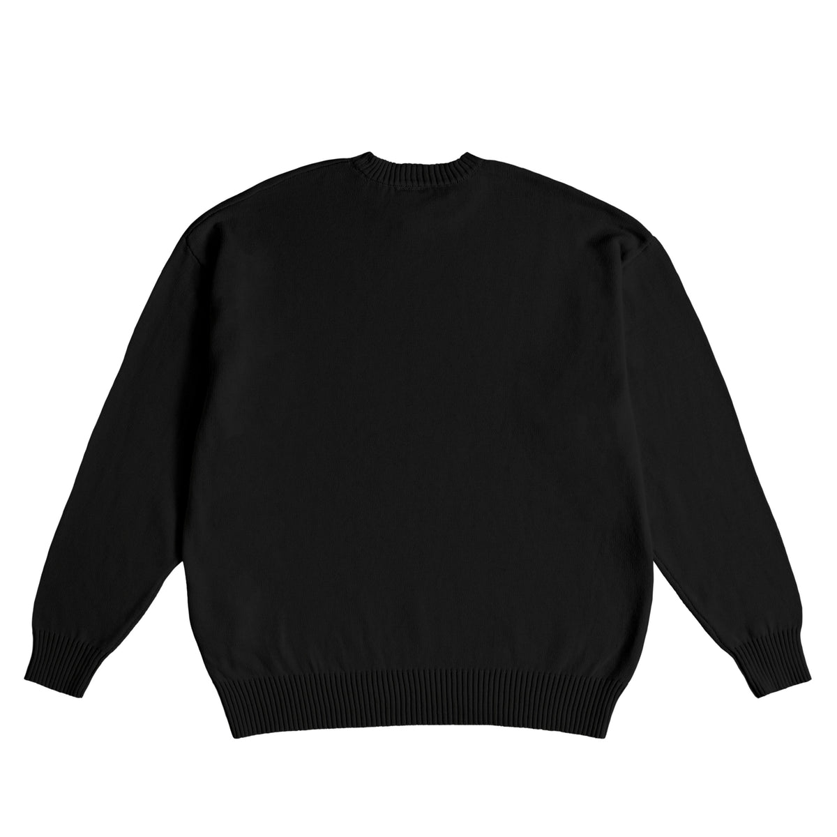 ISOLEX コットンニットセーター black image