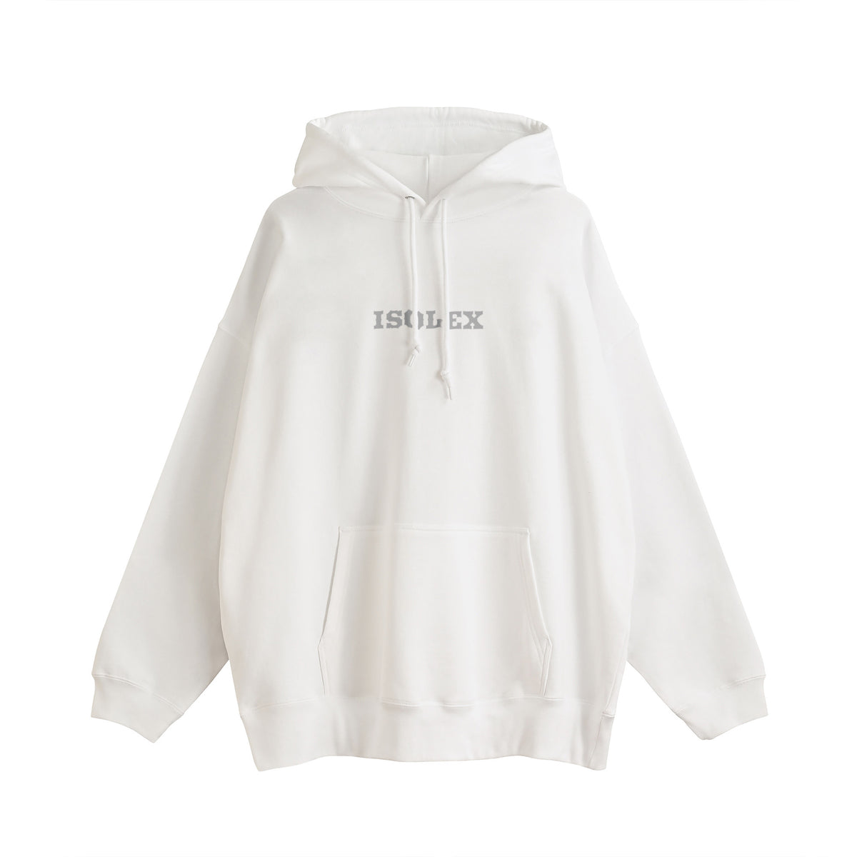 ISOLEX ビッグシルエット裏パイルPOパーカー white image