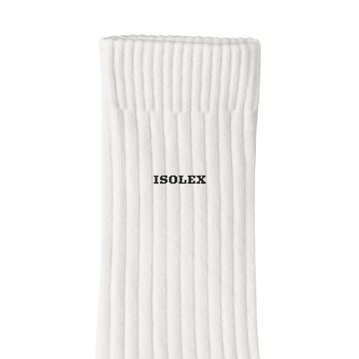 ISOLEX クルーソックス white image