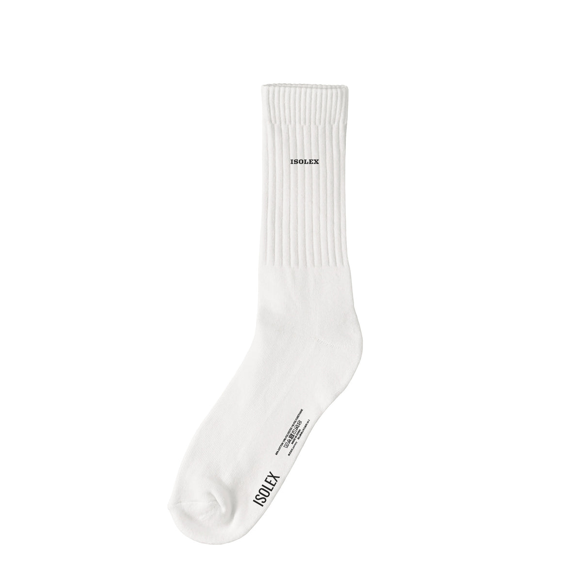 ISOLEX クルーソックス white image