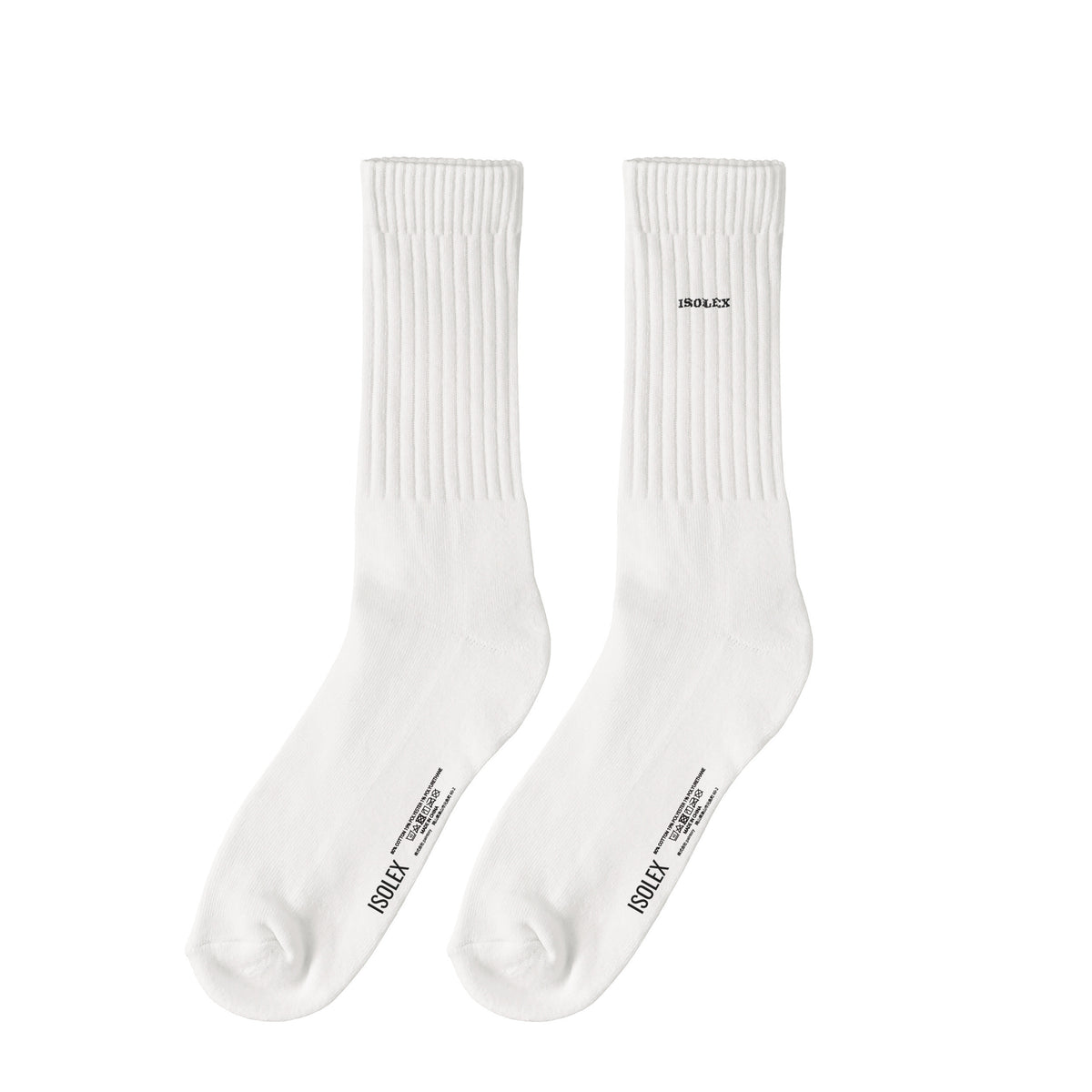 ISOLEX クルーソックス white image