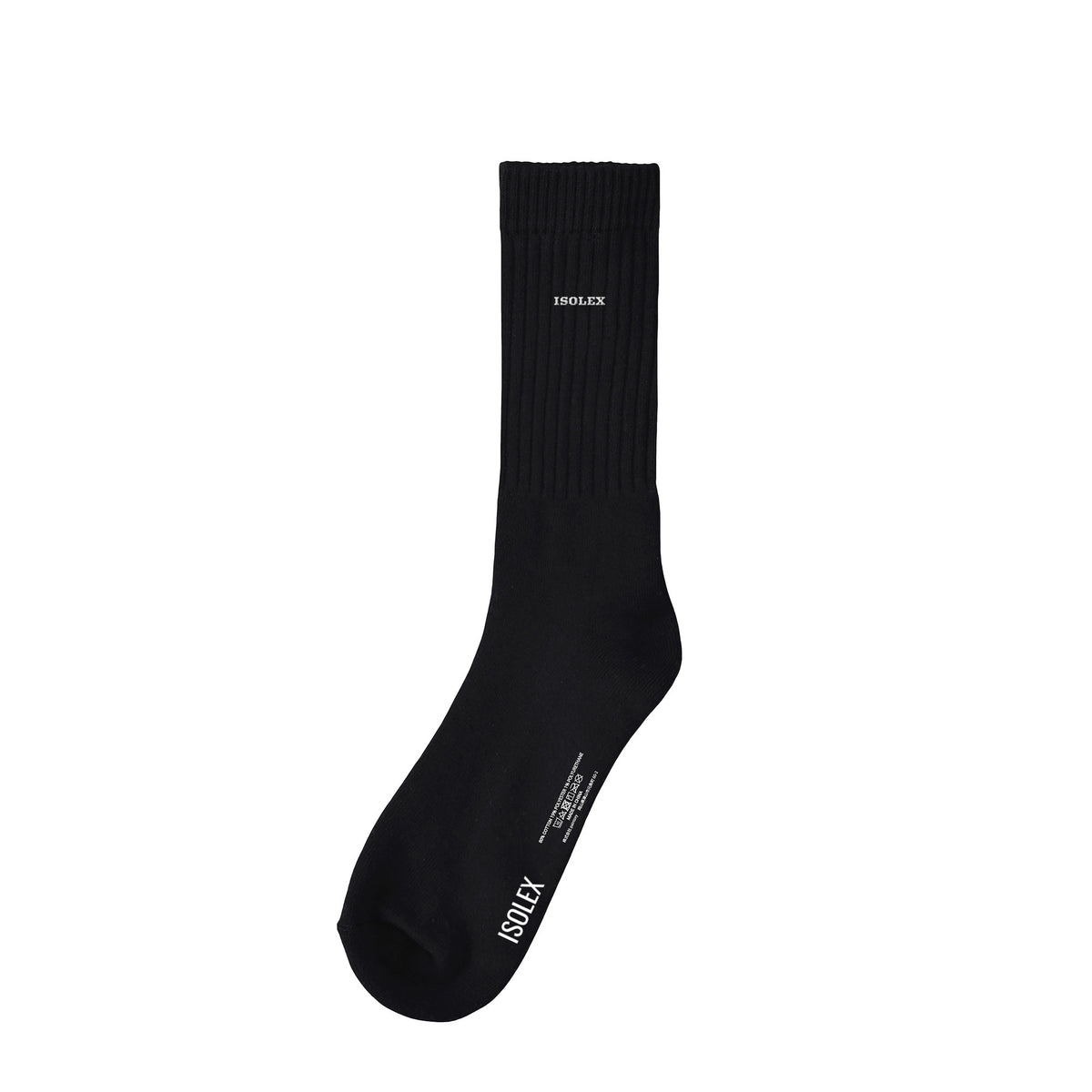ISOELX クルーソックス black image