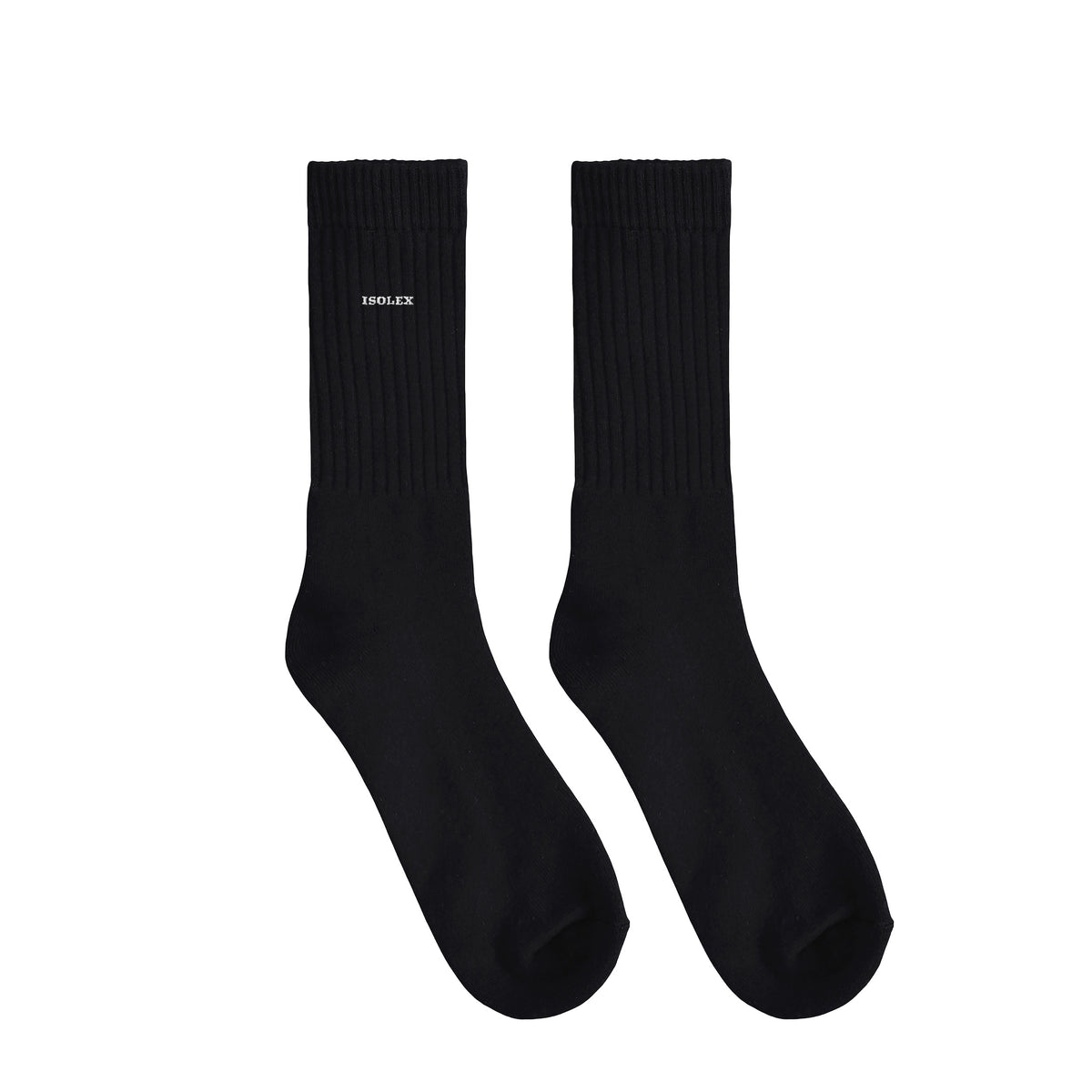 ISOELX クルーソックス black image