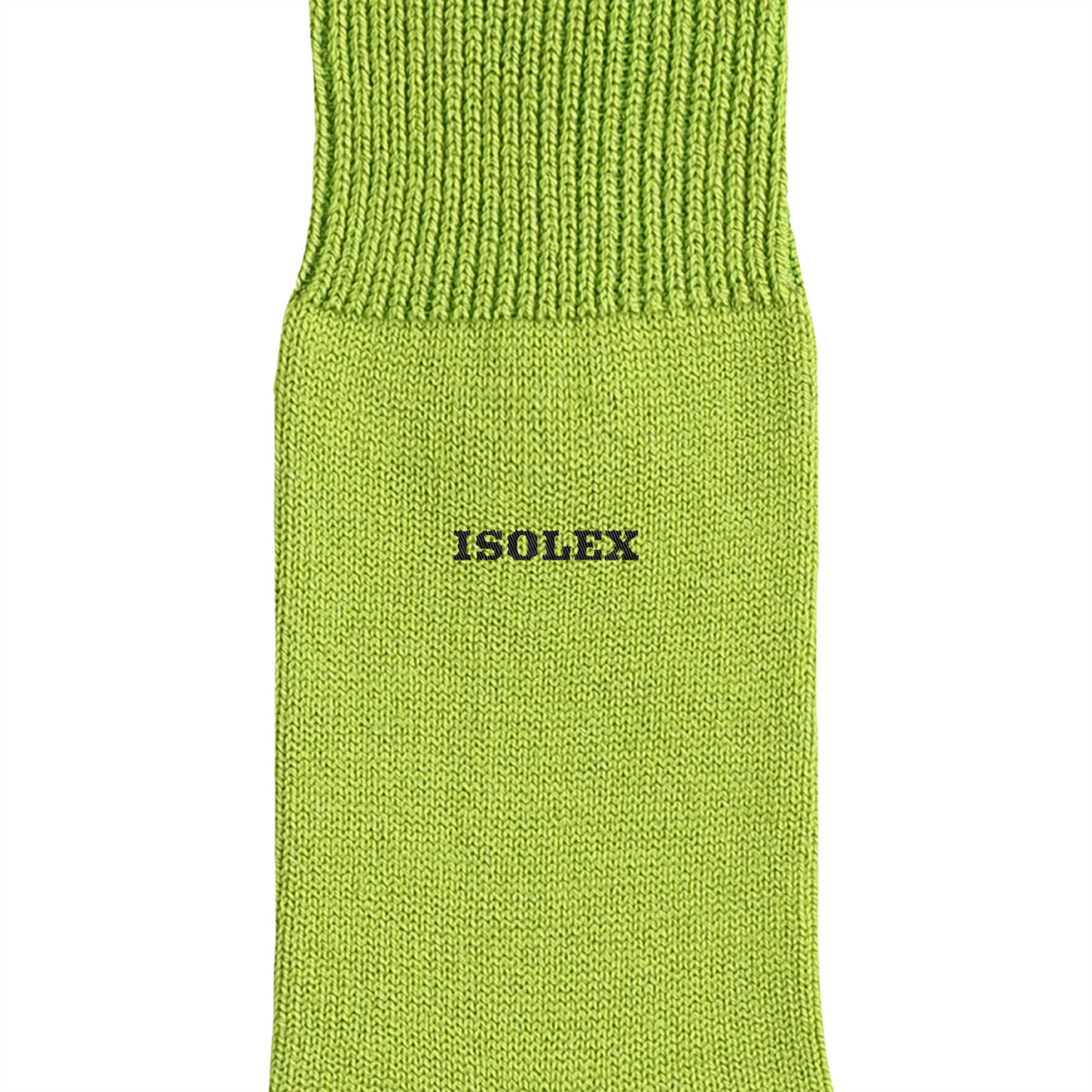 ISOLEX カラークルーソックス lime image