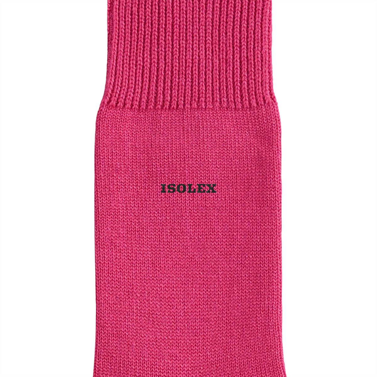 ISOLEX カラークルーソックス hot-pink image