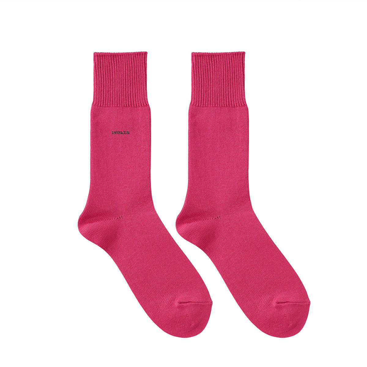 ISOLEX カラークルーソックス hot-pink image