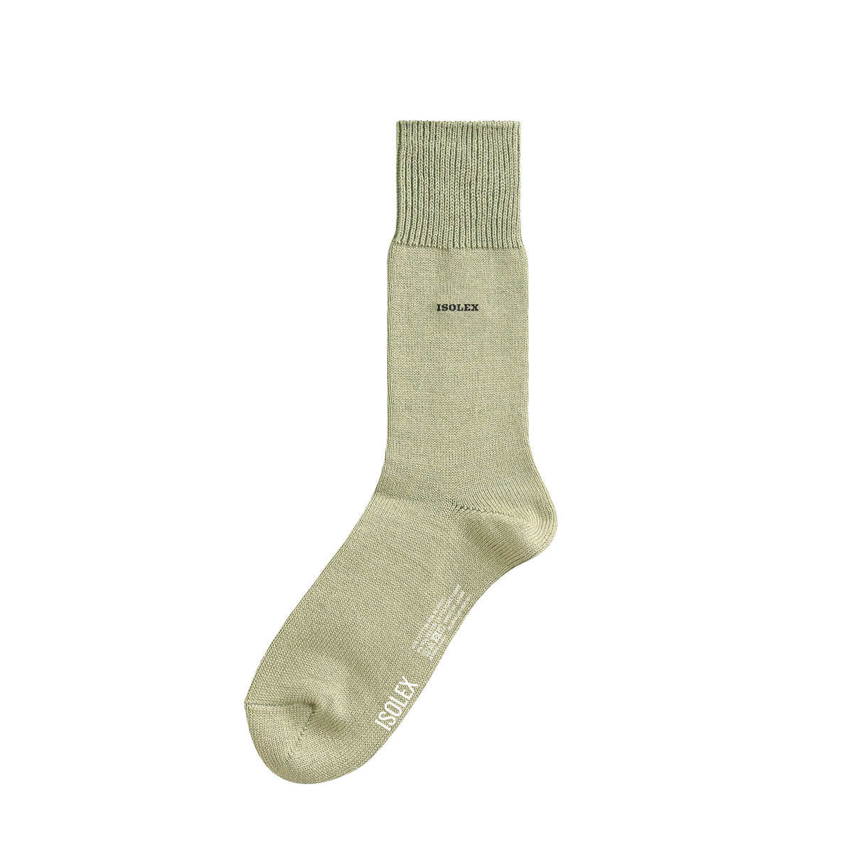 ISOLEX カラークルーソックス khaki image