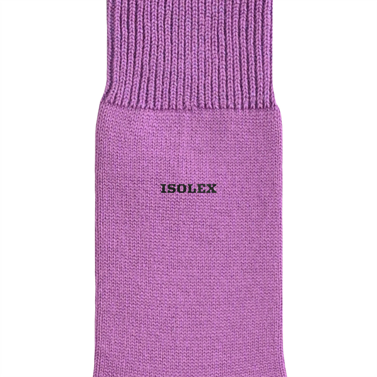 ISOLEX カラークルーソックス purple image