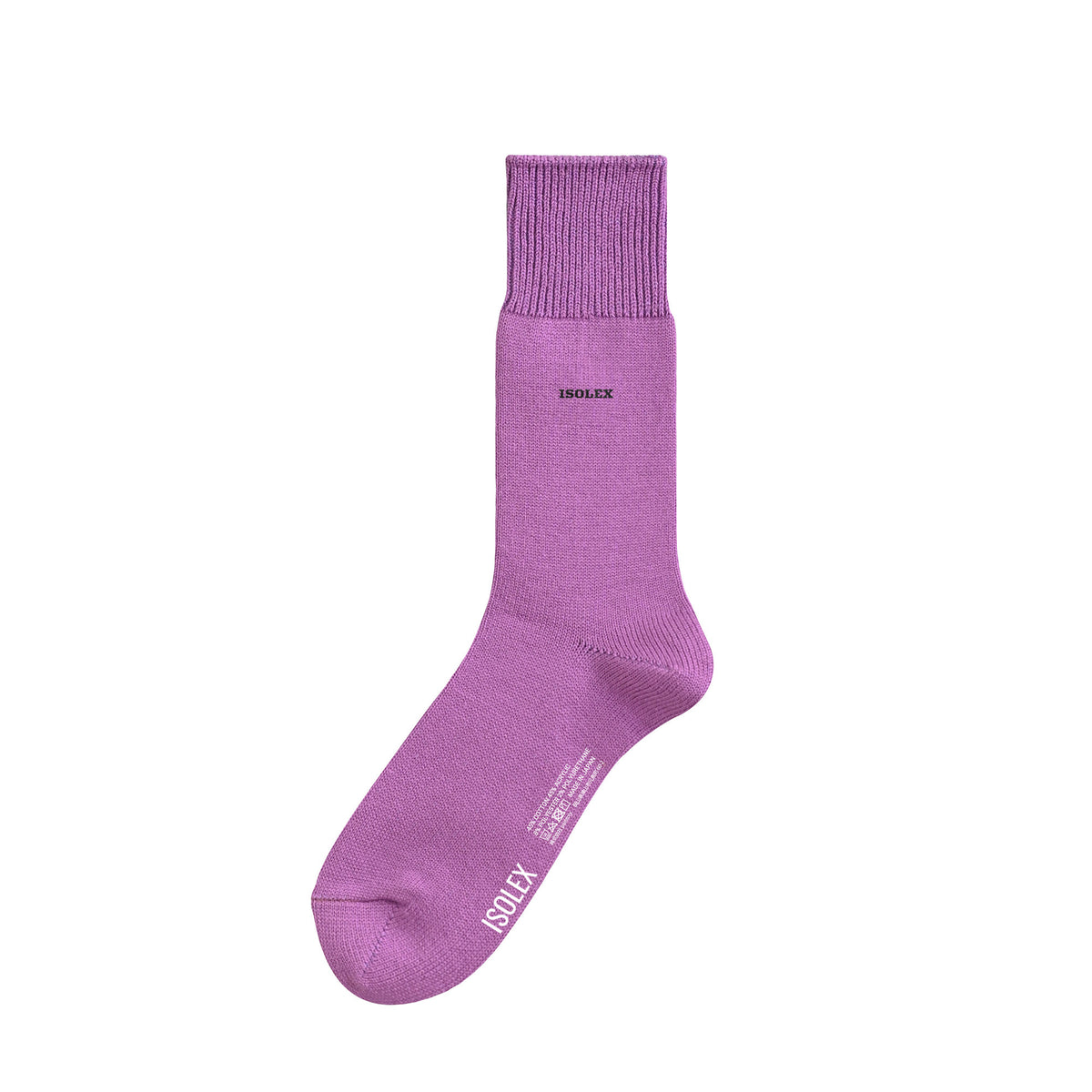 ISOLEX カラークルーソックス purple image