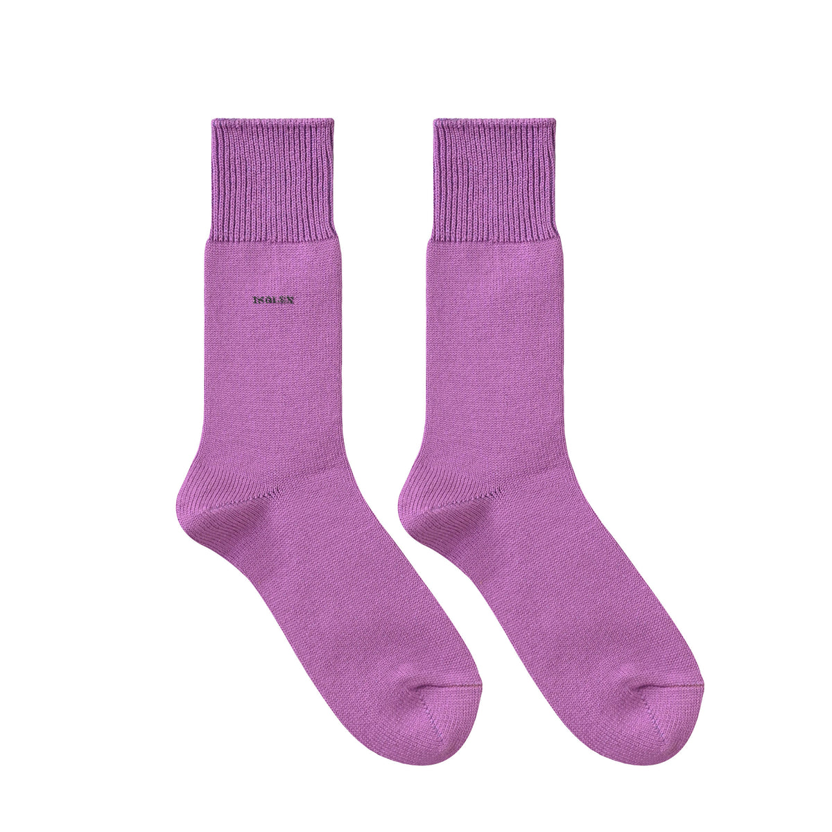 ISOLEX カラークルーソックス purple image