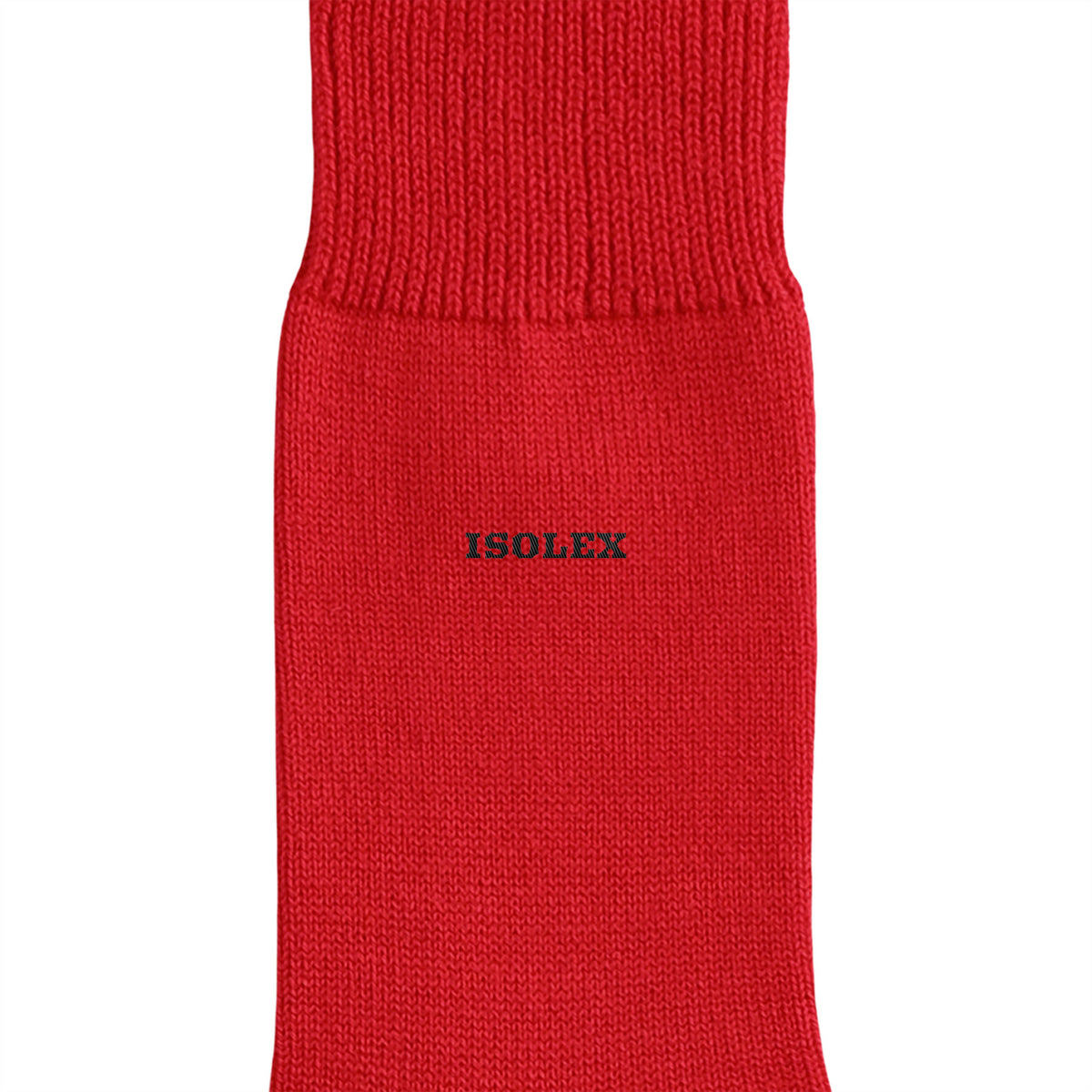 ISOLEX カラークルーソックス red image