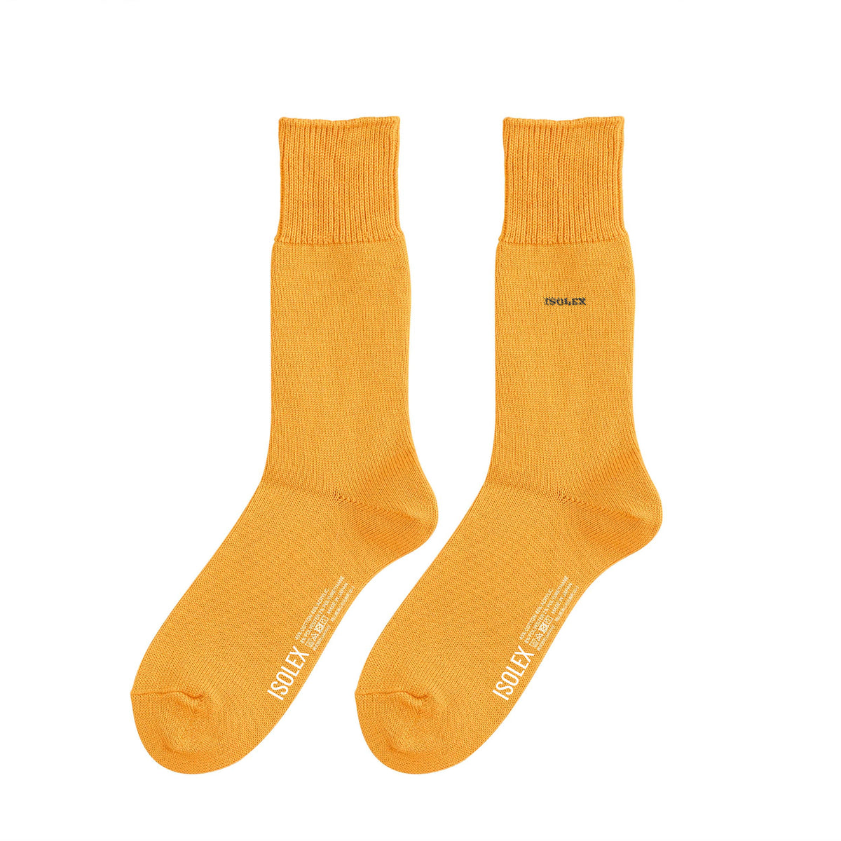 ISOLEX カラークルーソックス yellow image