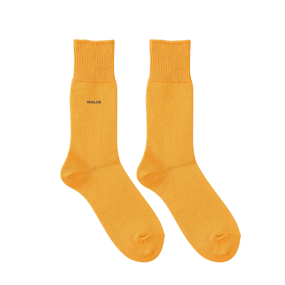 ISOLEX カラークルーソックス yellow image