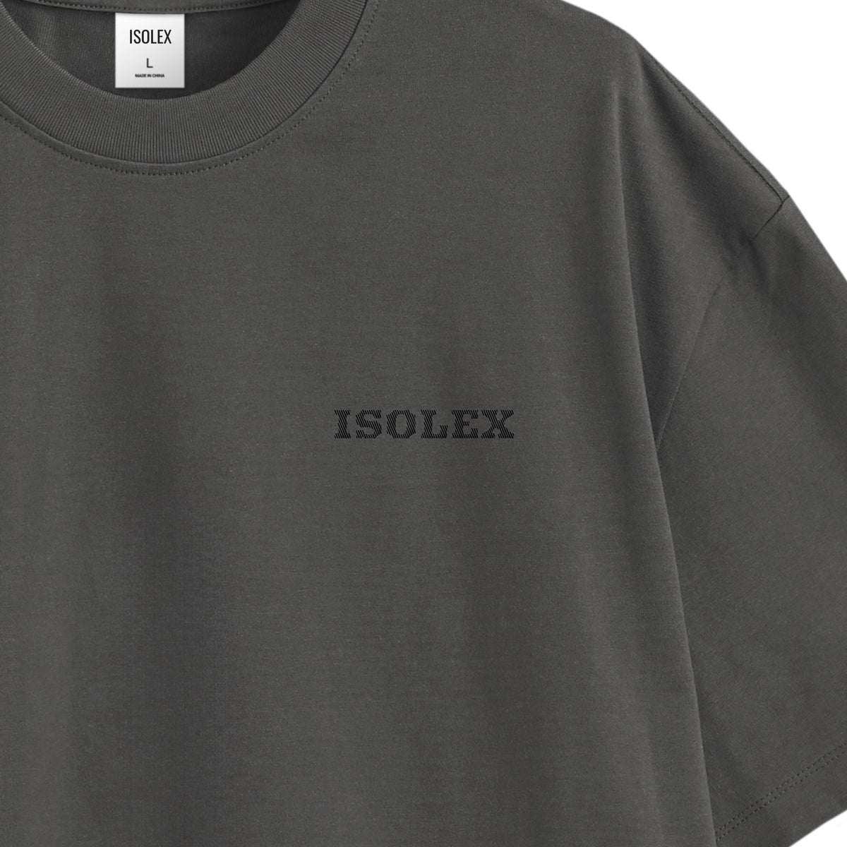 ISOLEX オーバーサイズコットンTシャツ charcoal image