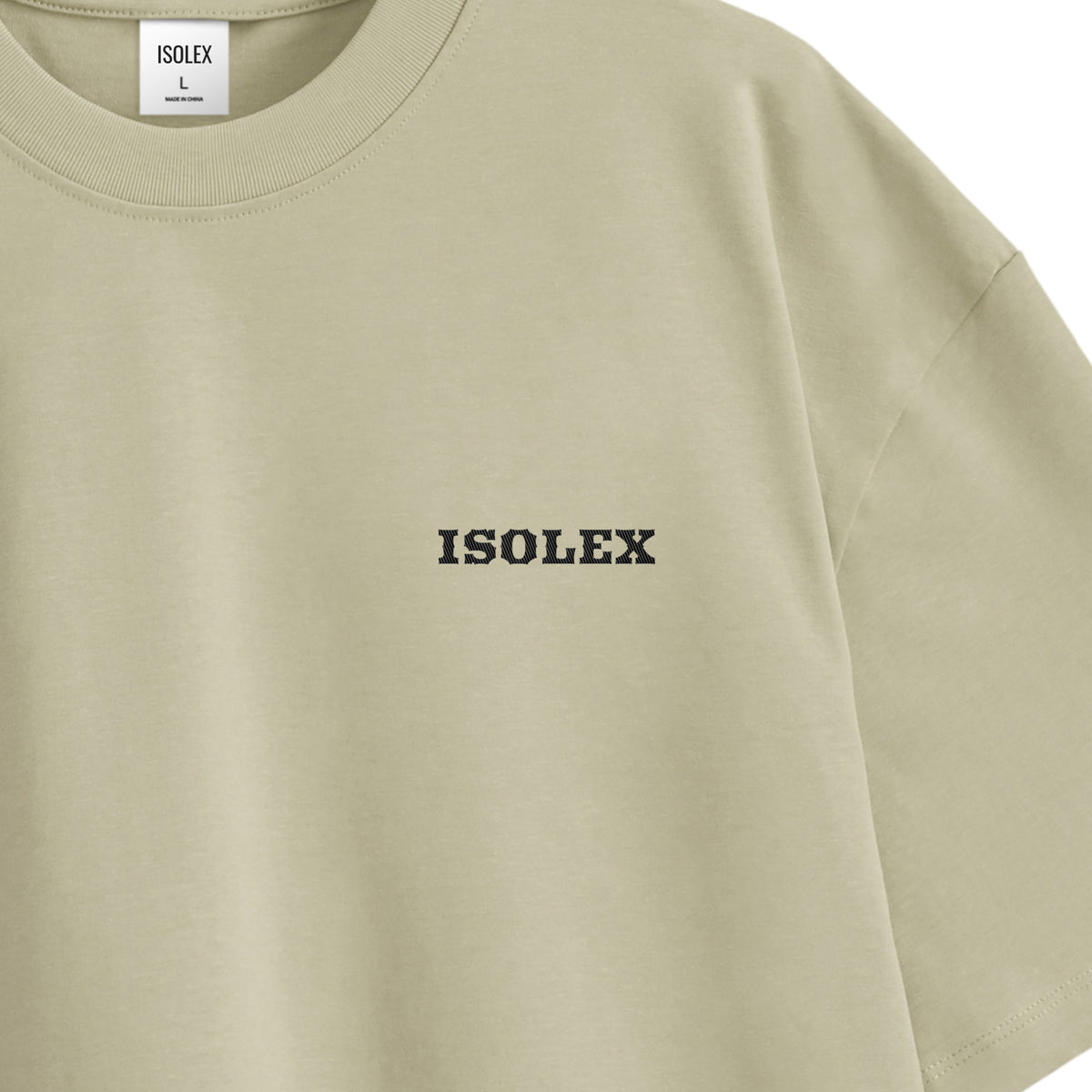 ISOLEX オーバーサイズ コットンTシャツ beige image