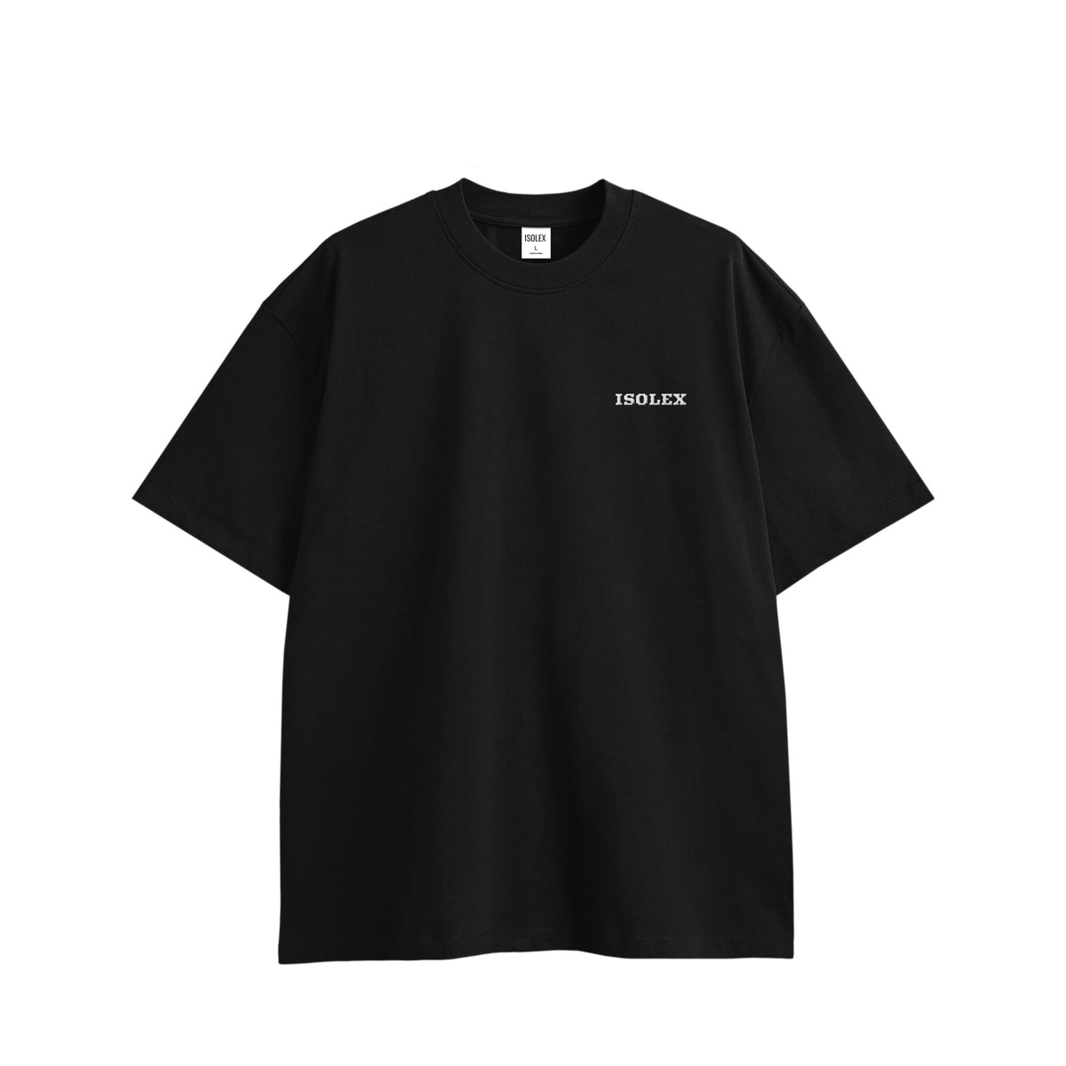 ISOLEX オーバーサイズ コットンTシャツ black image