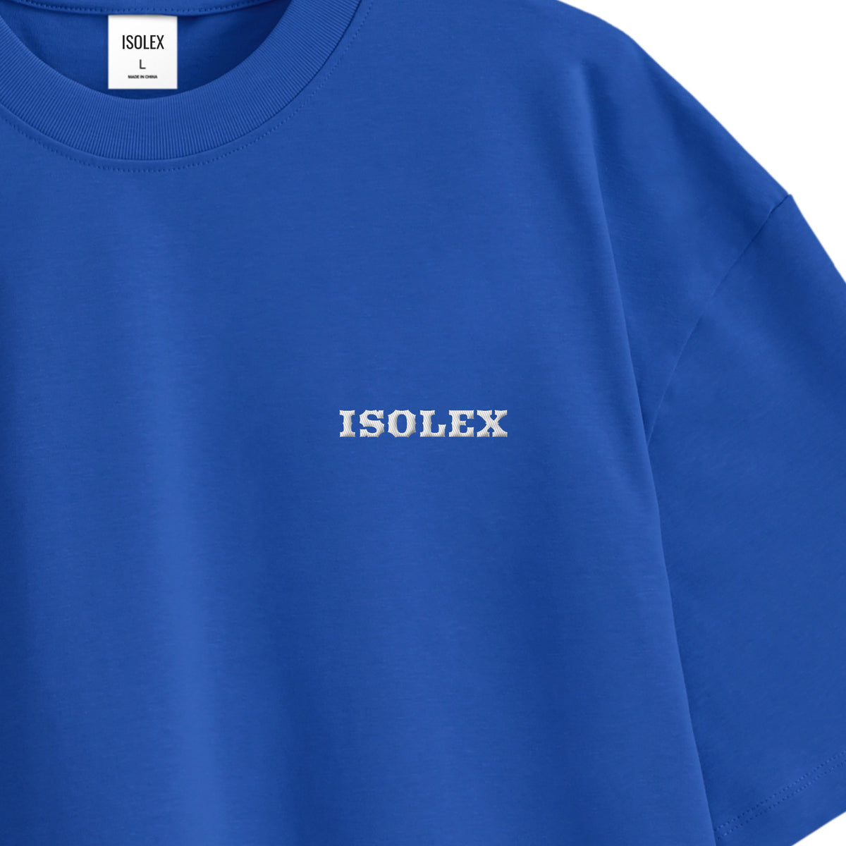 ISOLEX オーバーサイズ コットンTシャツ blue image