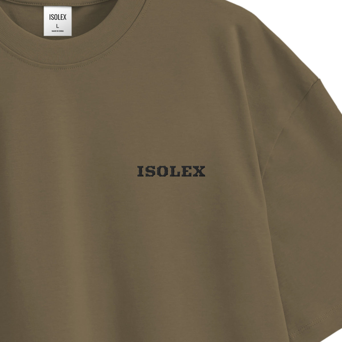 ISOLEX オーバーサイズ コットンTシャツ brown image