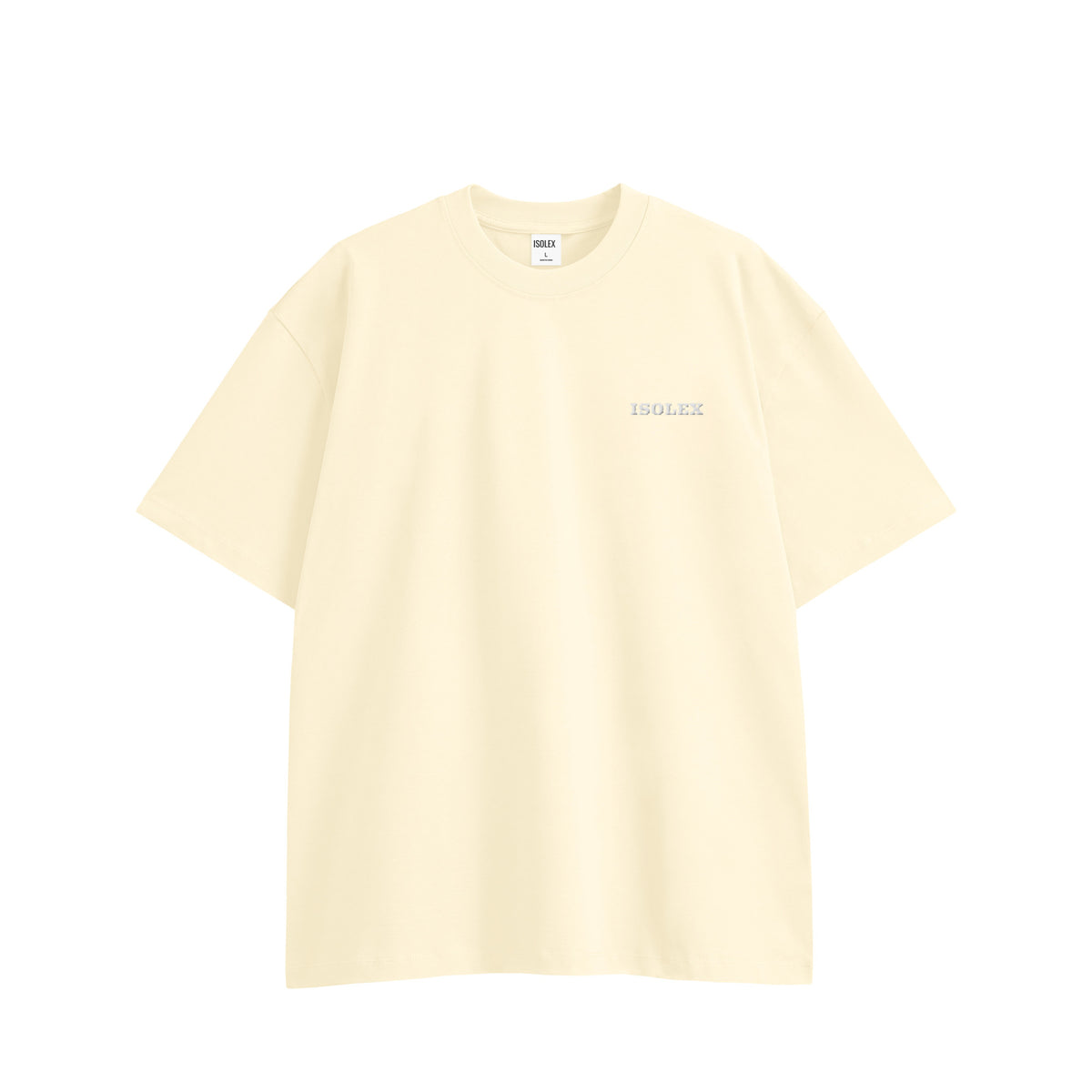 ISOLEX オーバーサイズ コットンTシャツ ivory image
