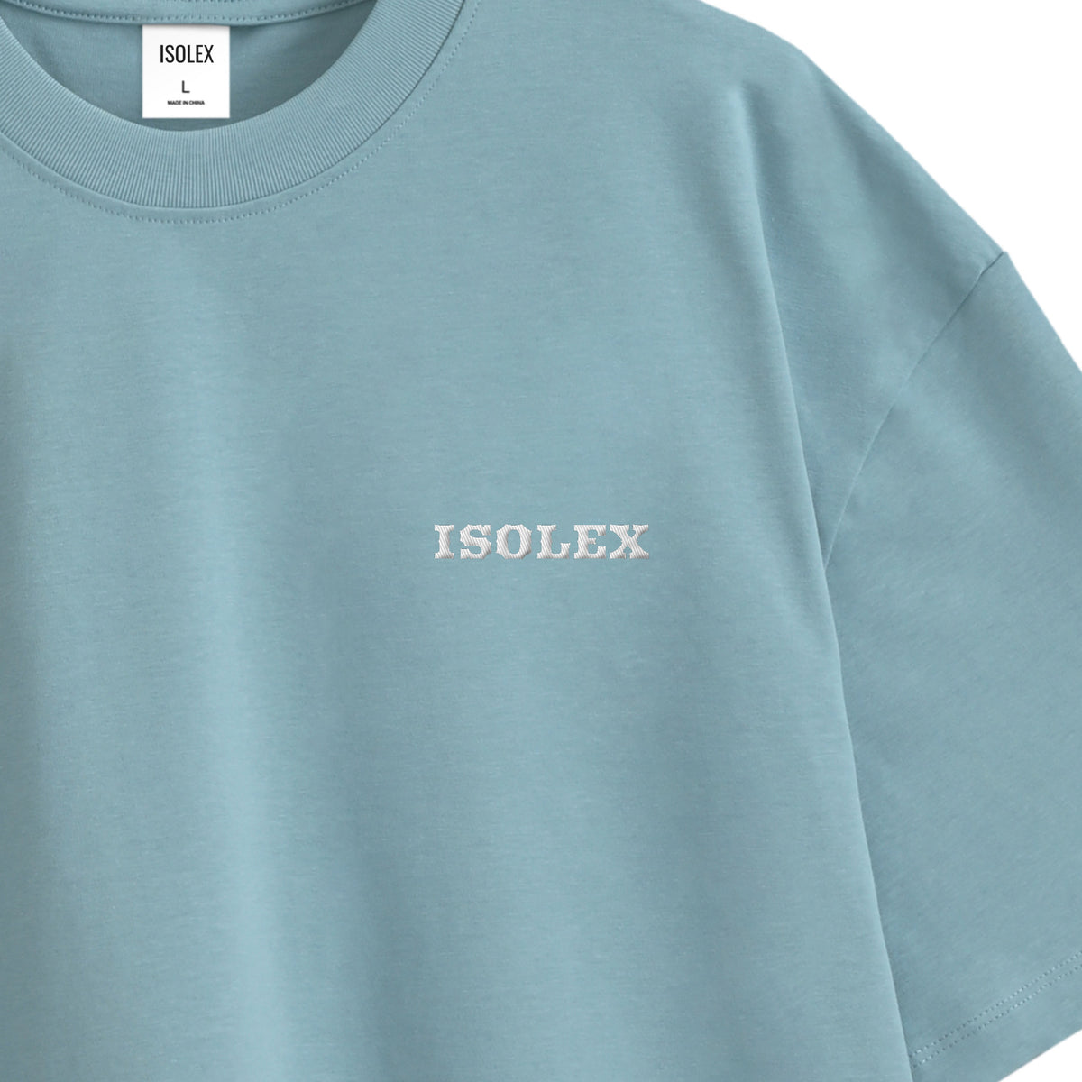 ISOLEX オーバーサイズ コットンTシャツ light-blue image