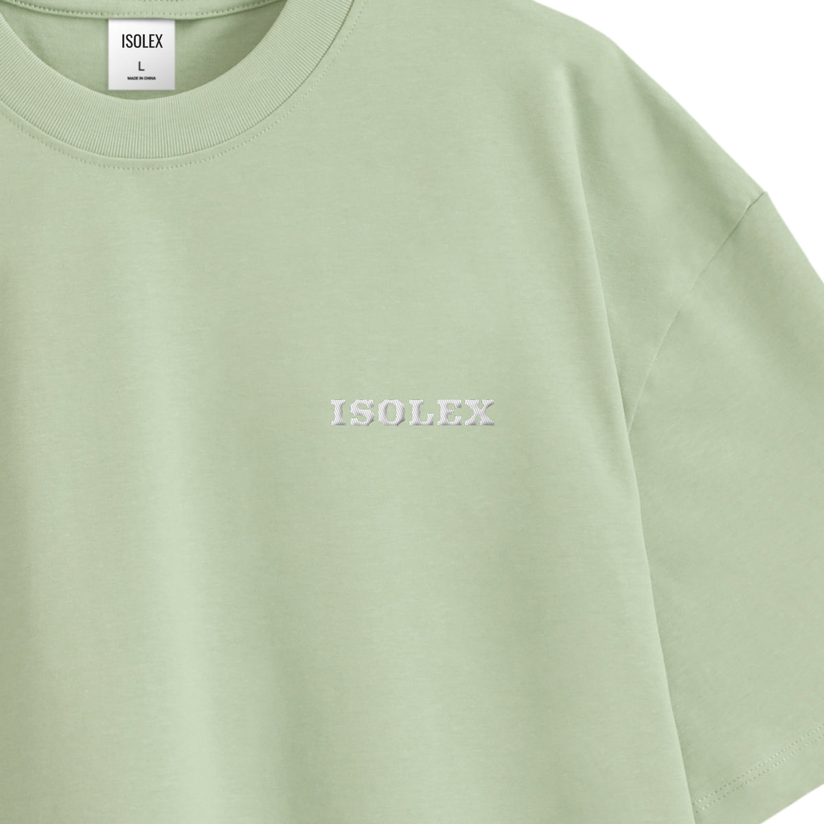 ISOLEX オーバーサイズ コットンTシャツ light-green image
