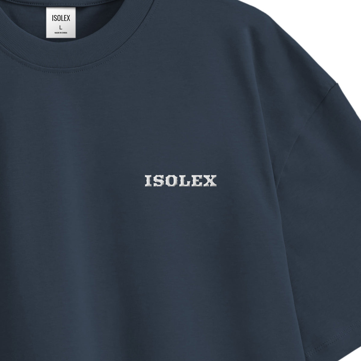 ISOLEX オーバーサイズ コットンTシャツ navy image