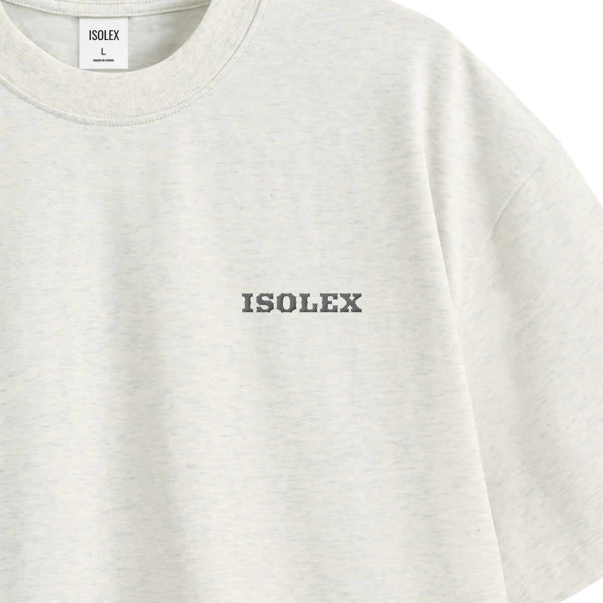 ISOLEX オーバーサイズ コットンTシャツ oatmeal image