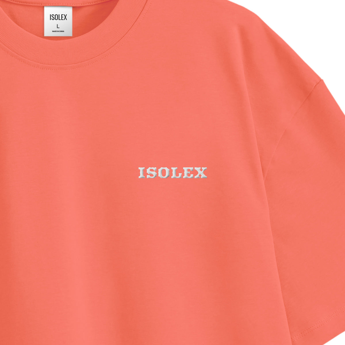 ISOLEX オーバーサイズ コットンTシャツ orange image