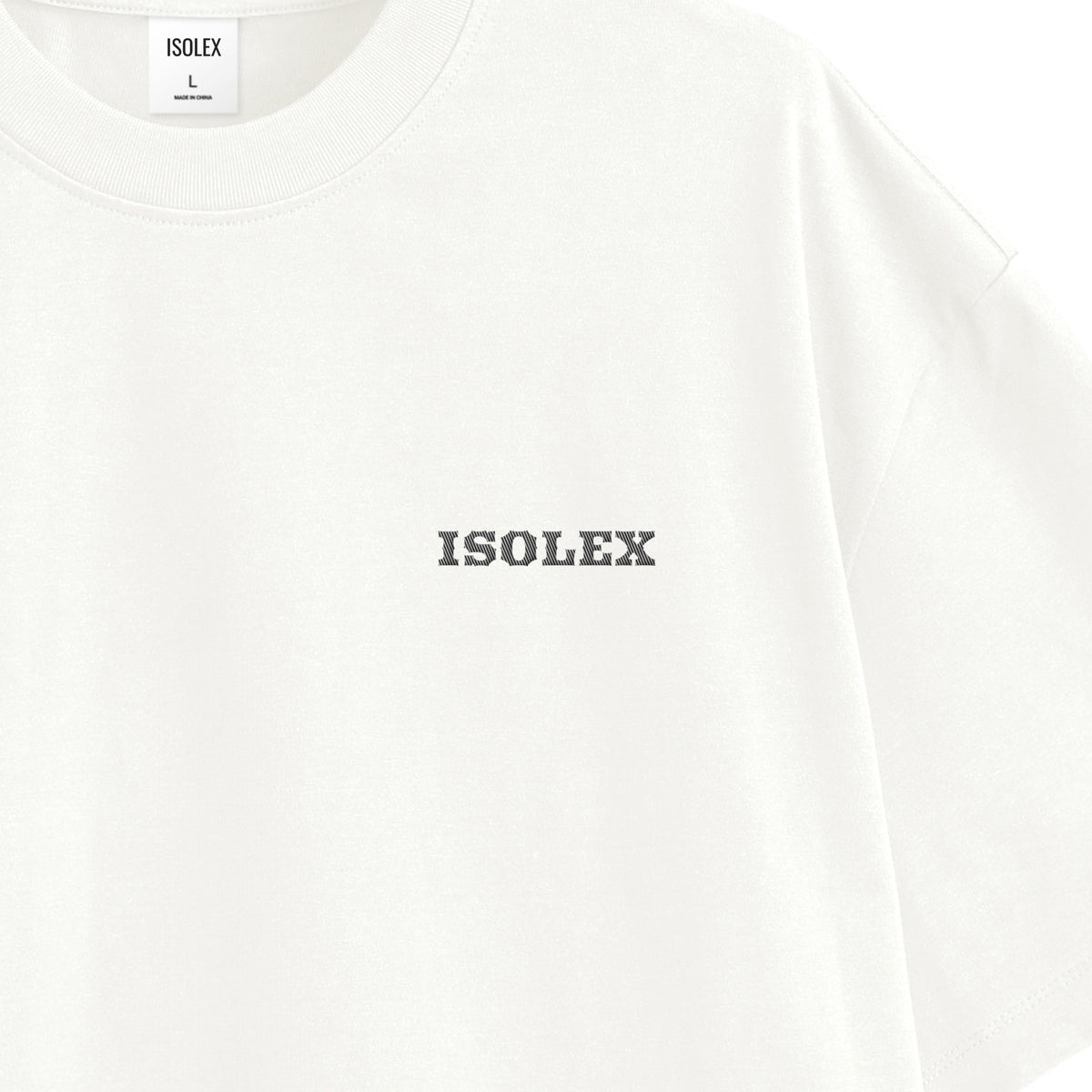 ISOLEX オーバーサイズ コットンTシャツ white image