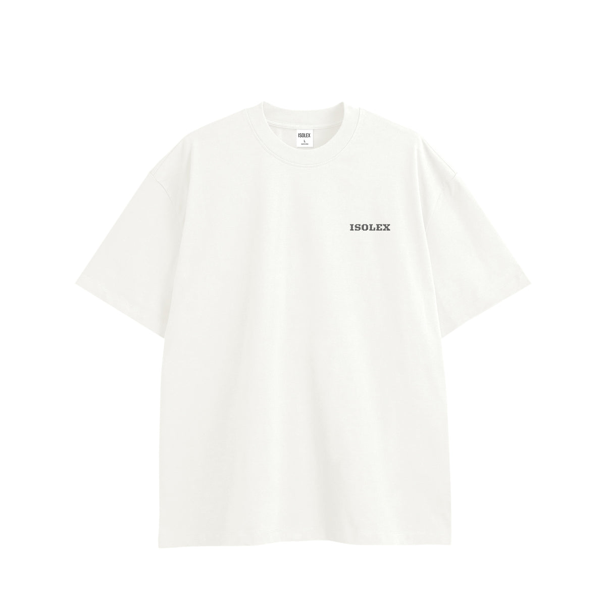 ISOLEX オーバーサイズ コットンTシャツ white image