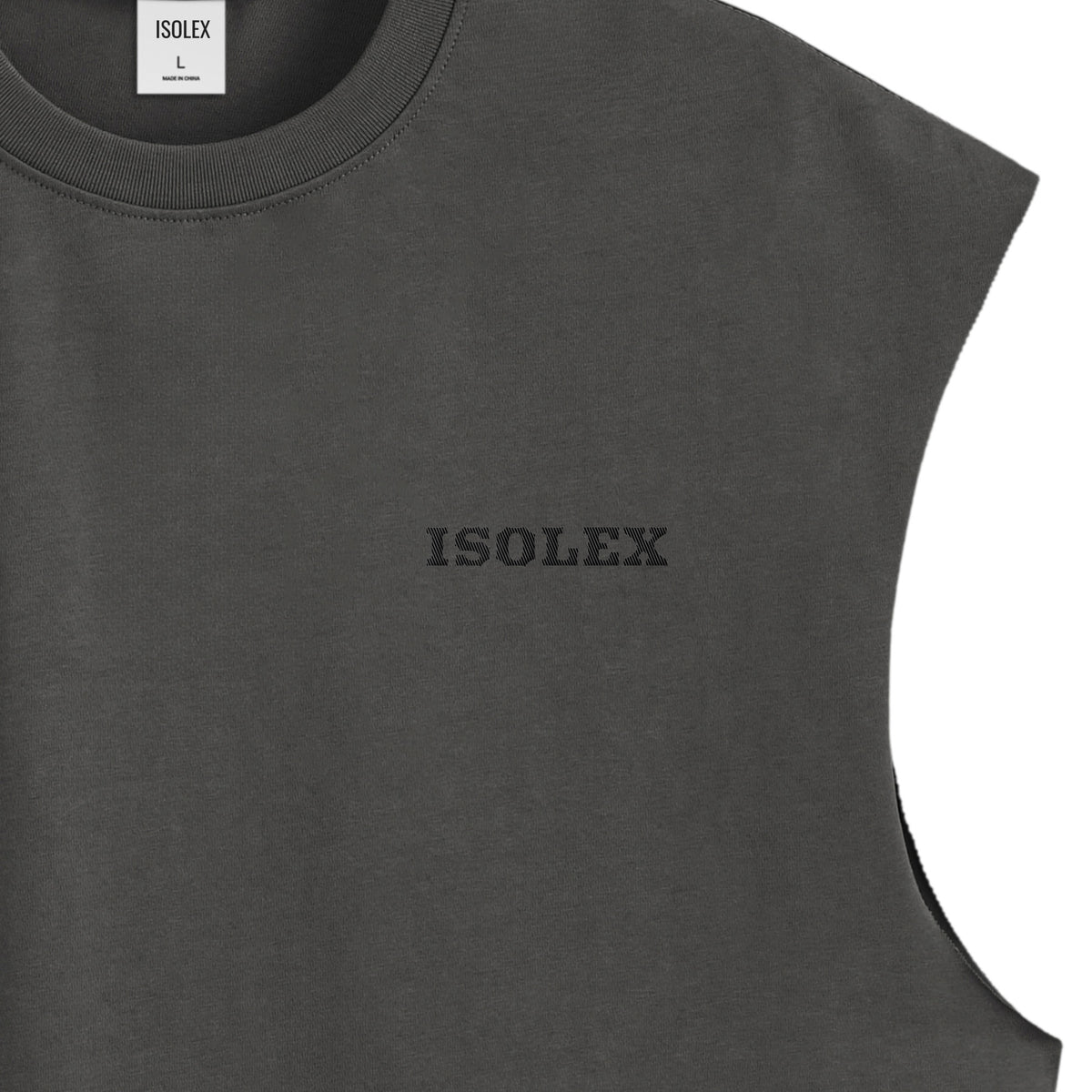ISOLEX コットンタンクトップ charcoal image