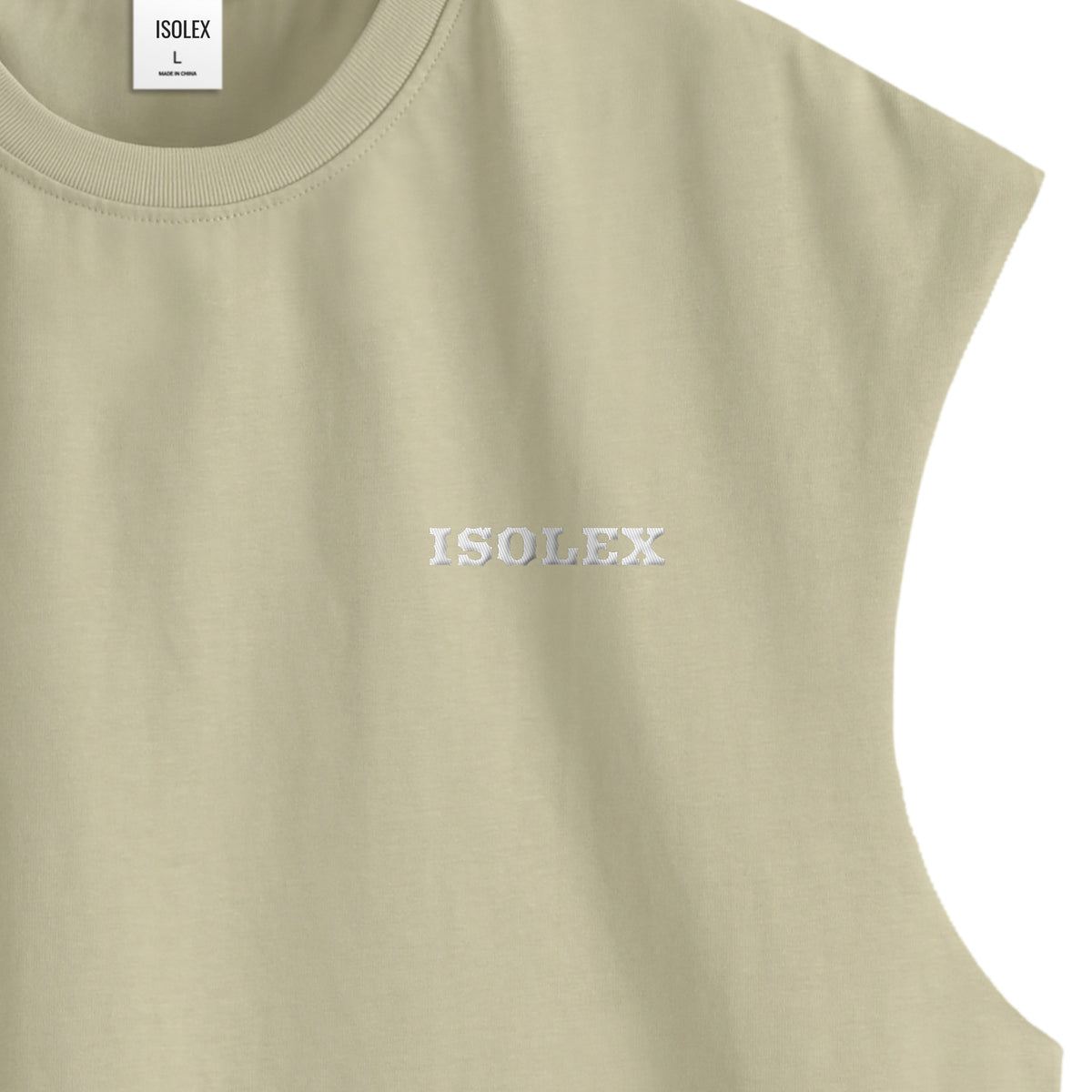 ISOLEX コットン タンクトップ beige image