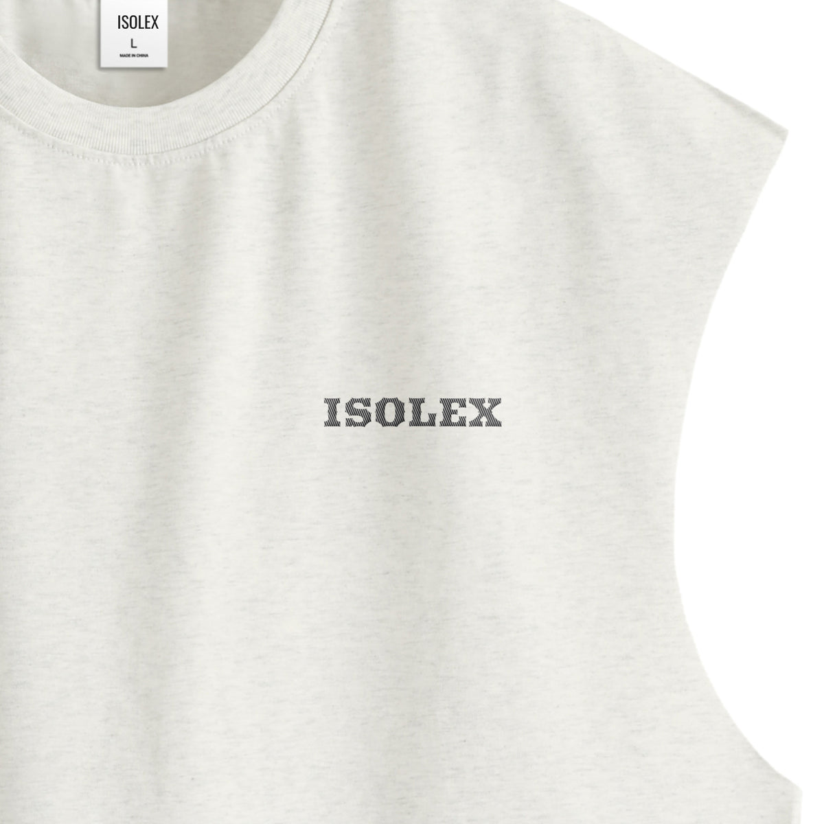 ISOLEX コットン タンクトップ oatmeal image