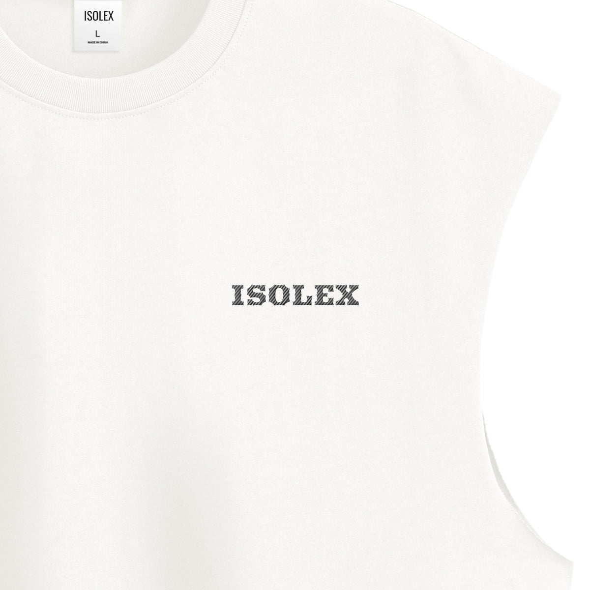 ISOLEX コットン タンクトップ white image