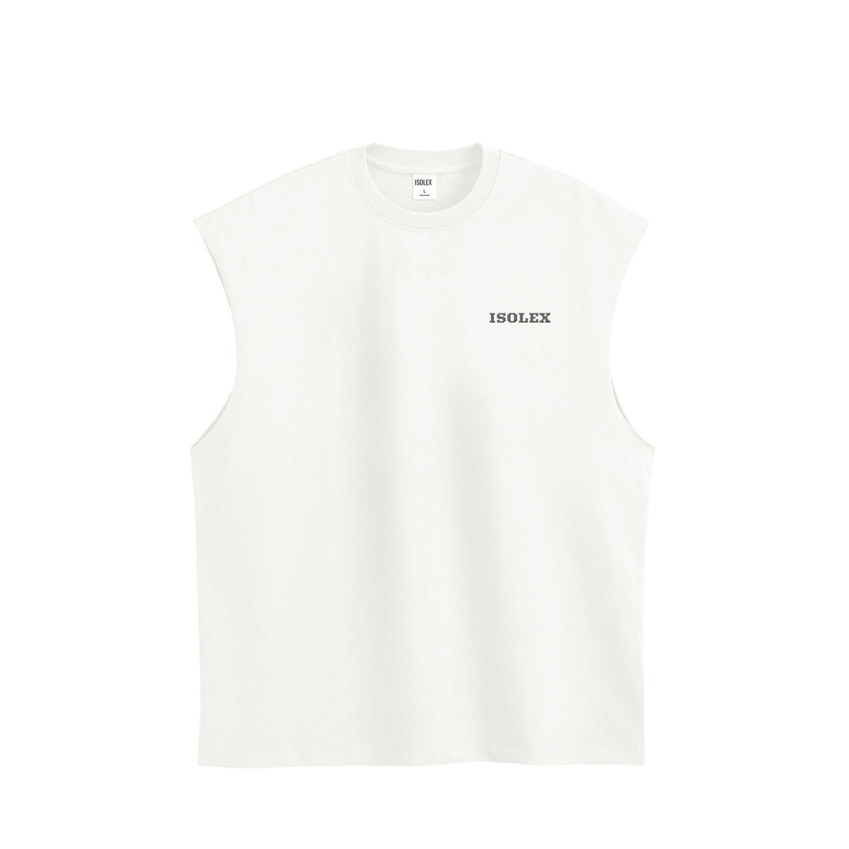 ISOLEX コットン タンクトップ white image