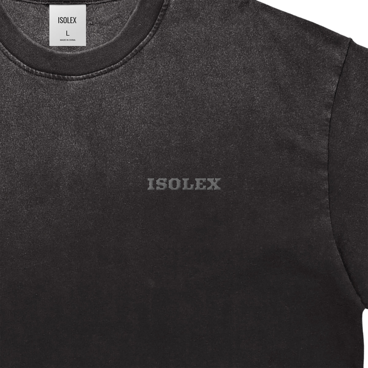 ISOLEX ヴィンテージウォッシュTシャツ black image