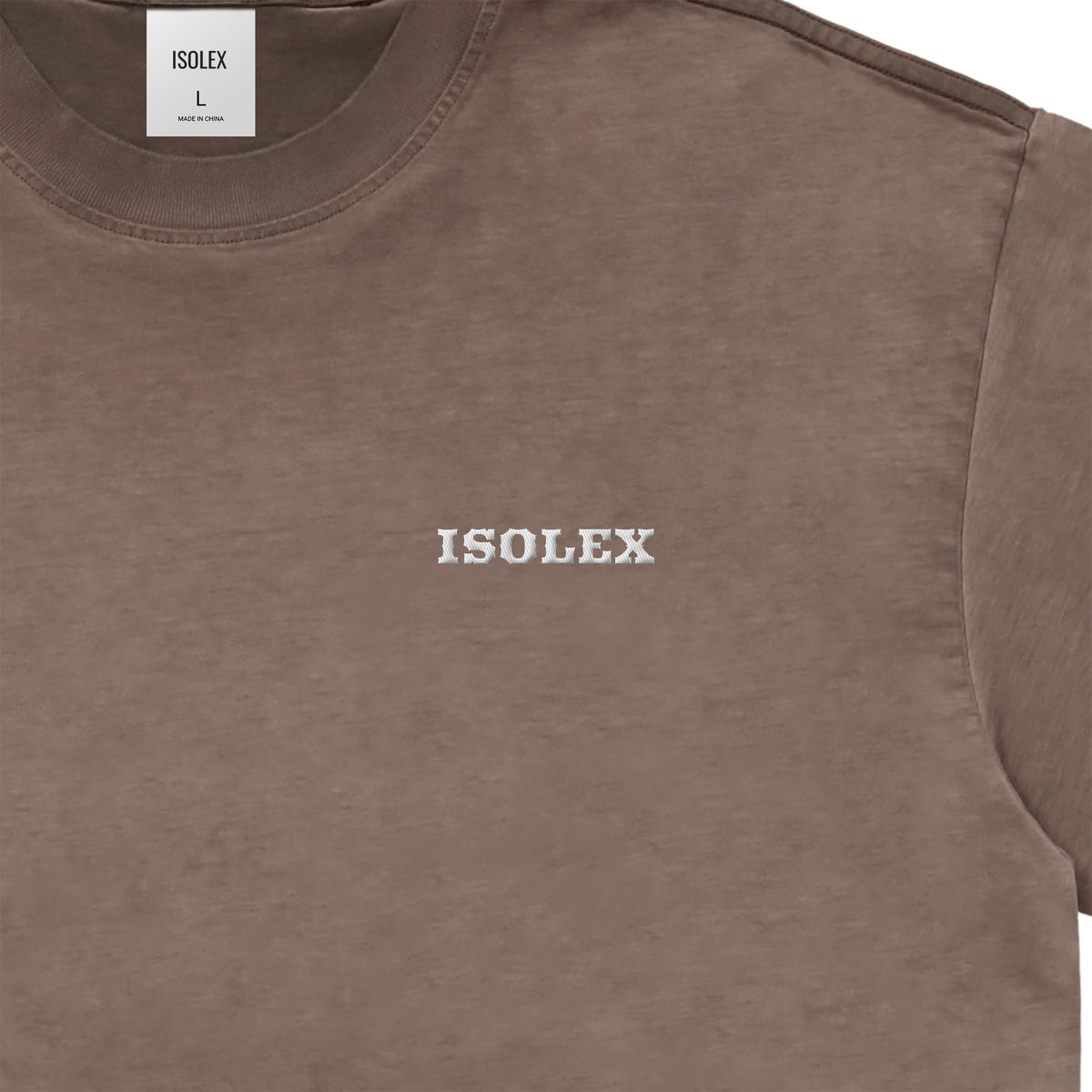 ISOLEX ヴィンテージウォッシュTシャツ brown image