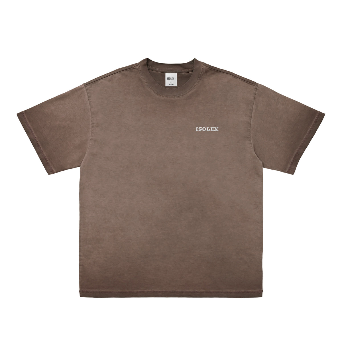 ISOLEX ヴィンテージウォッシュTシャツ brown image