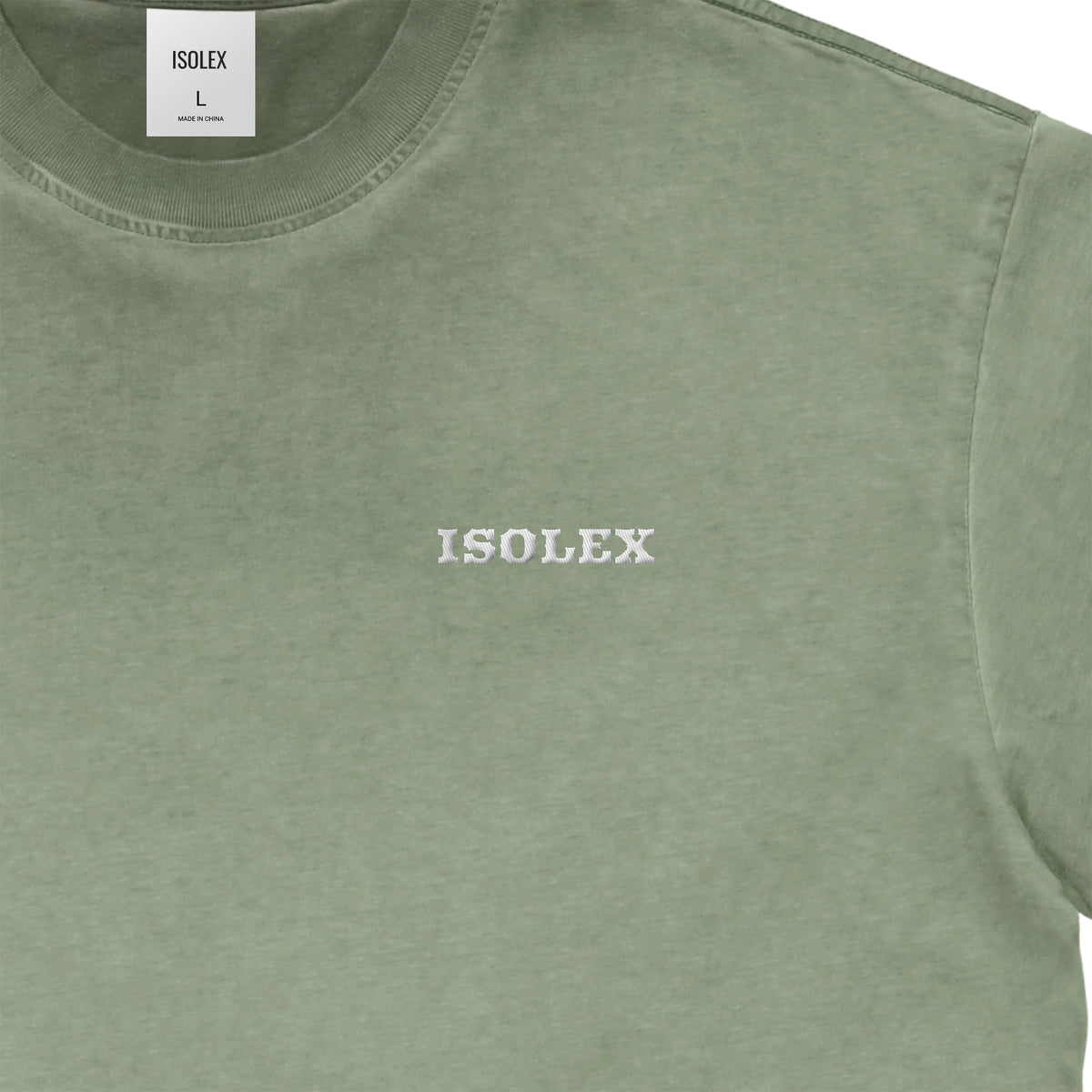ISOLEX ヴィンテージウォッシュTシャツ green-gray image