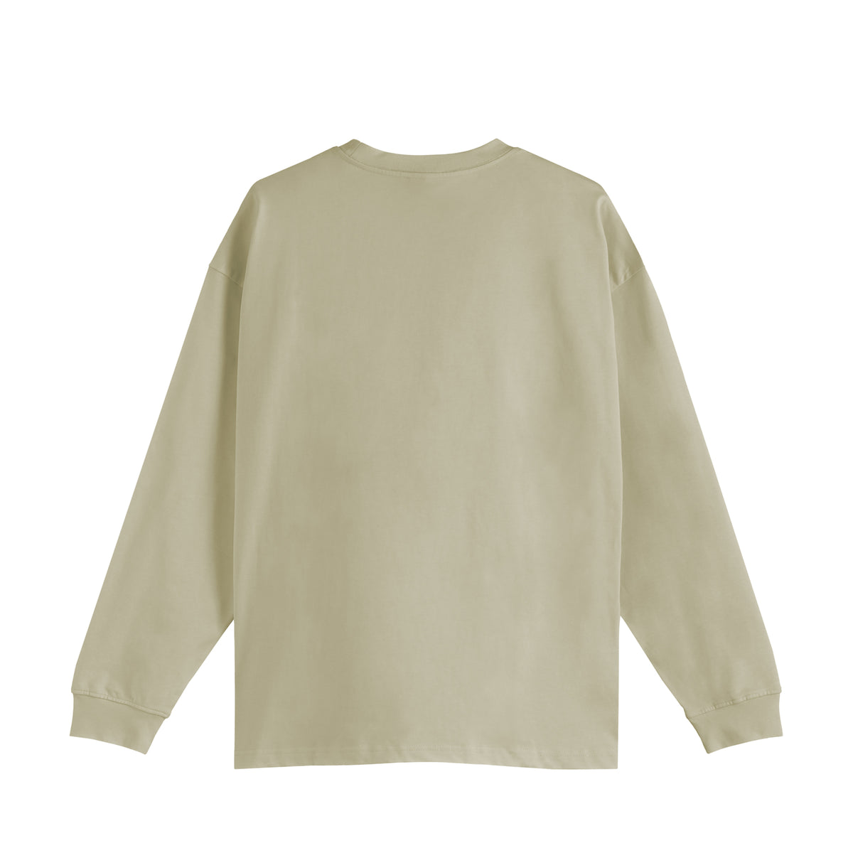 ISOLEX オーバーサイズ コットンロングスリーブTシャツ beige image