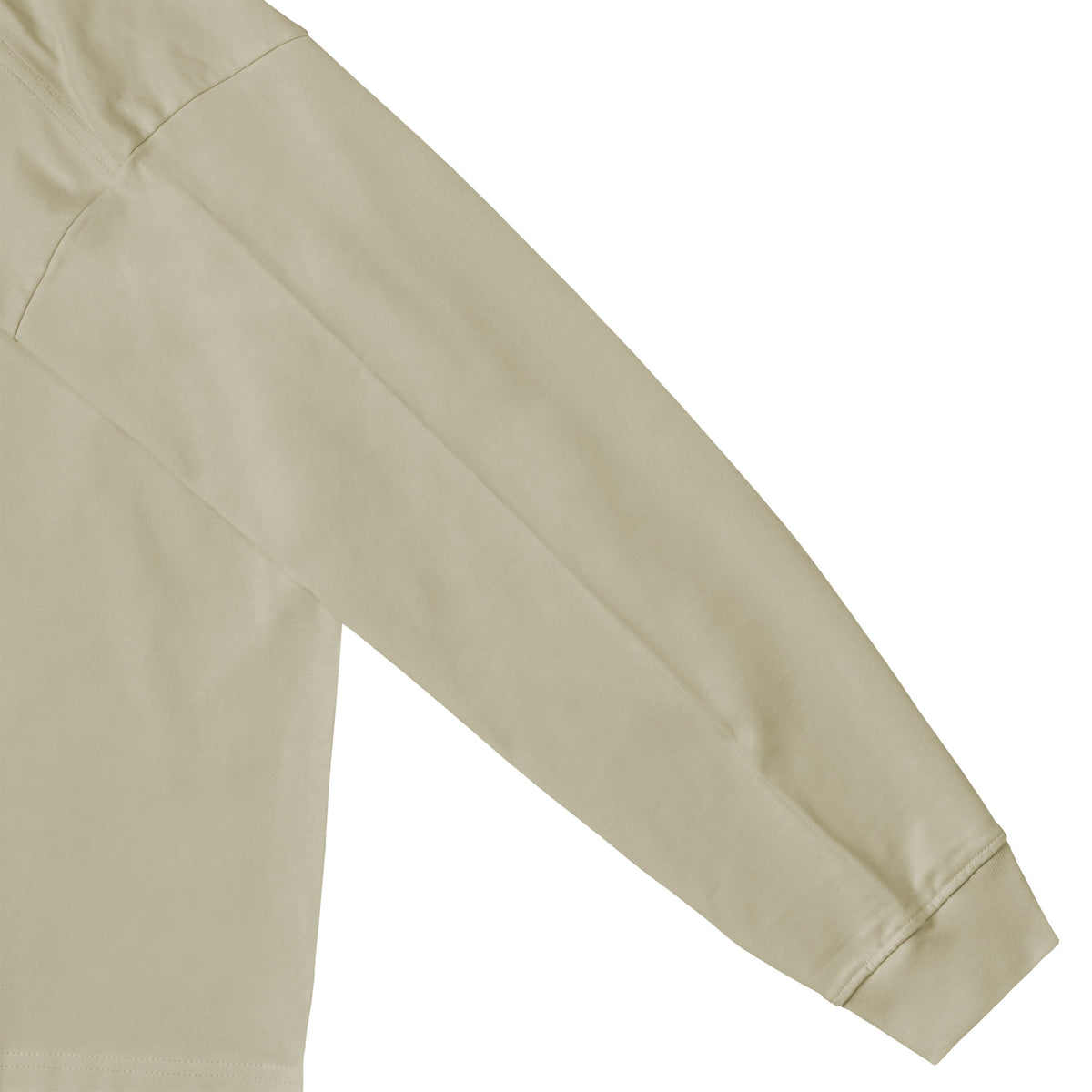 ISOLEX オーバーサイズ コットンロングスリーブTシャツ beige image