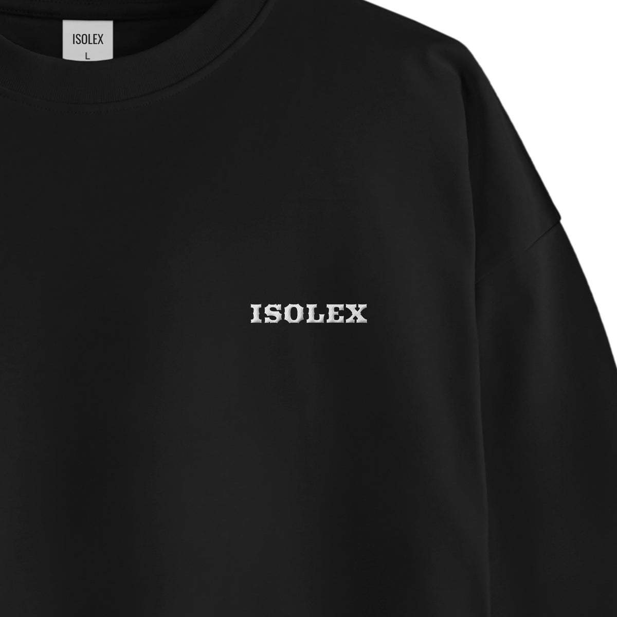 ISOLEX オーバーサイズ コットンロングスリーブTシャツ black image