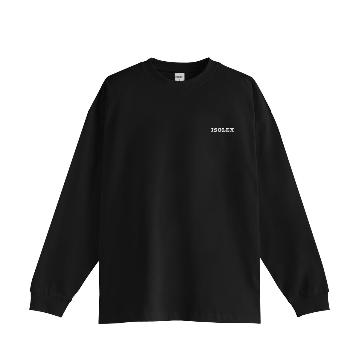 ISOLEX オーバーサイズ コットンロングスリーブTシャツ black image