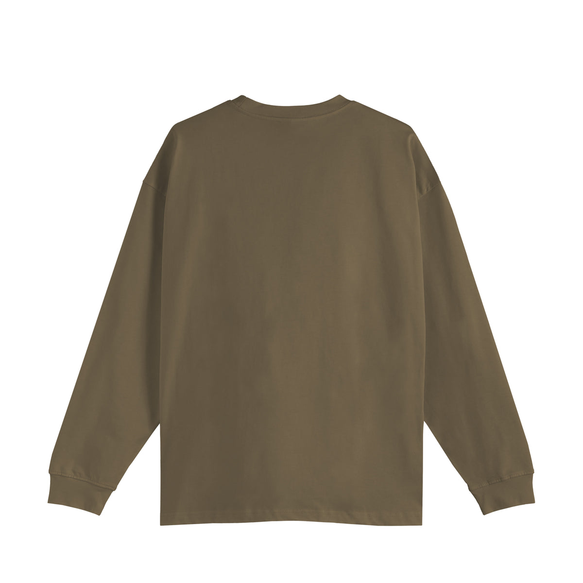 ISOLEX オーバーサイズ コットンロングスリーブTシャツ brown image