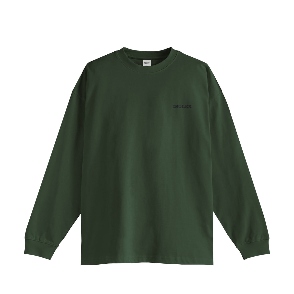 ISOLEX オーバーサイズ コットンロングスリーブTシャツ green image