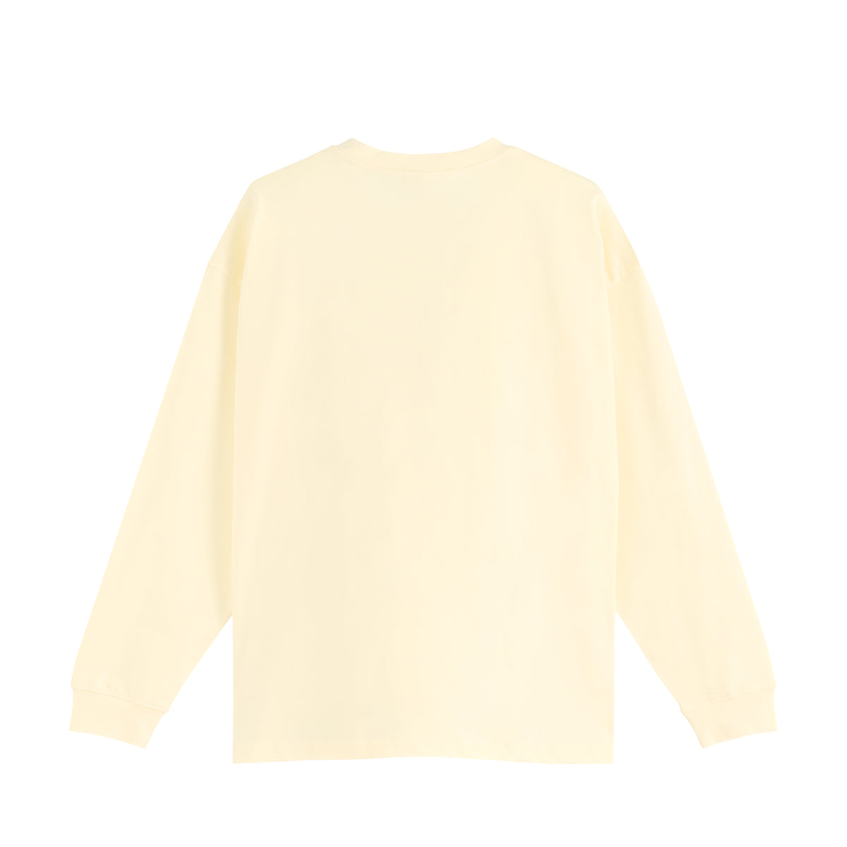 ISOLEX オーバーサイズ コットンロングスリーブTシャツ ivory image