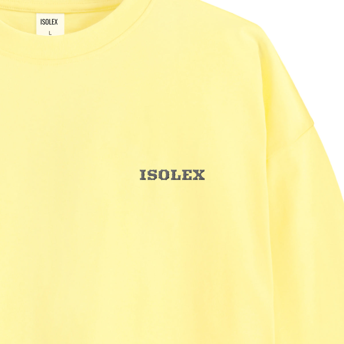 ISOLEX オーバーサイズ コットンロングスリーブTシャツ light-yellow image