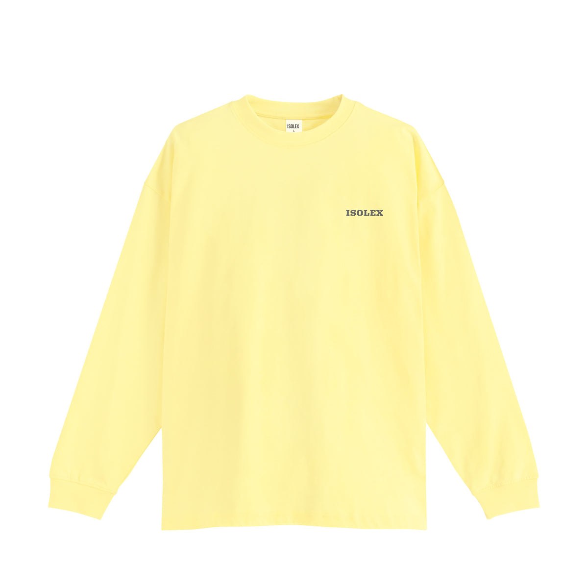 ISOLEX オーバーサイズ コットンロングスリーブTシャツ light-yellow image