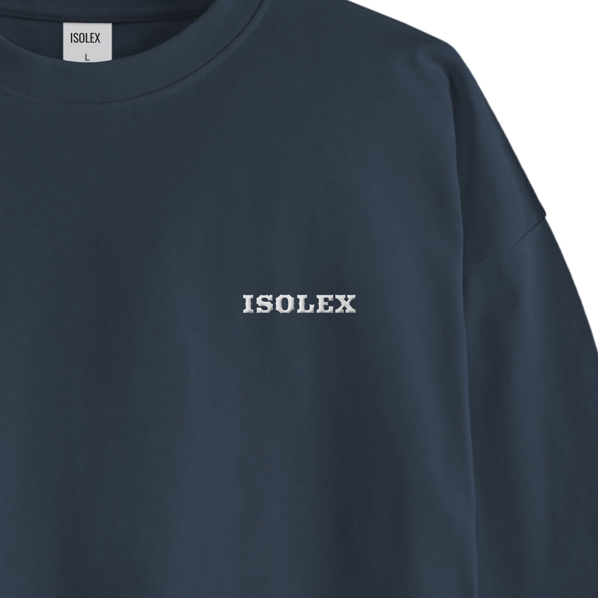 ISOLEX オーバーサイズ コットンロングスリーブTシャツ navy image