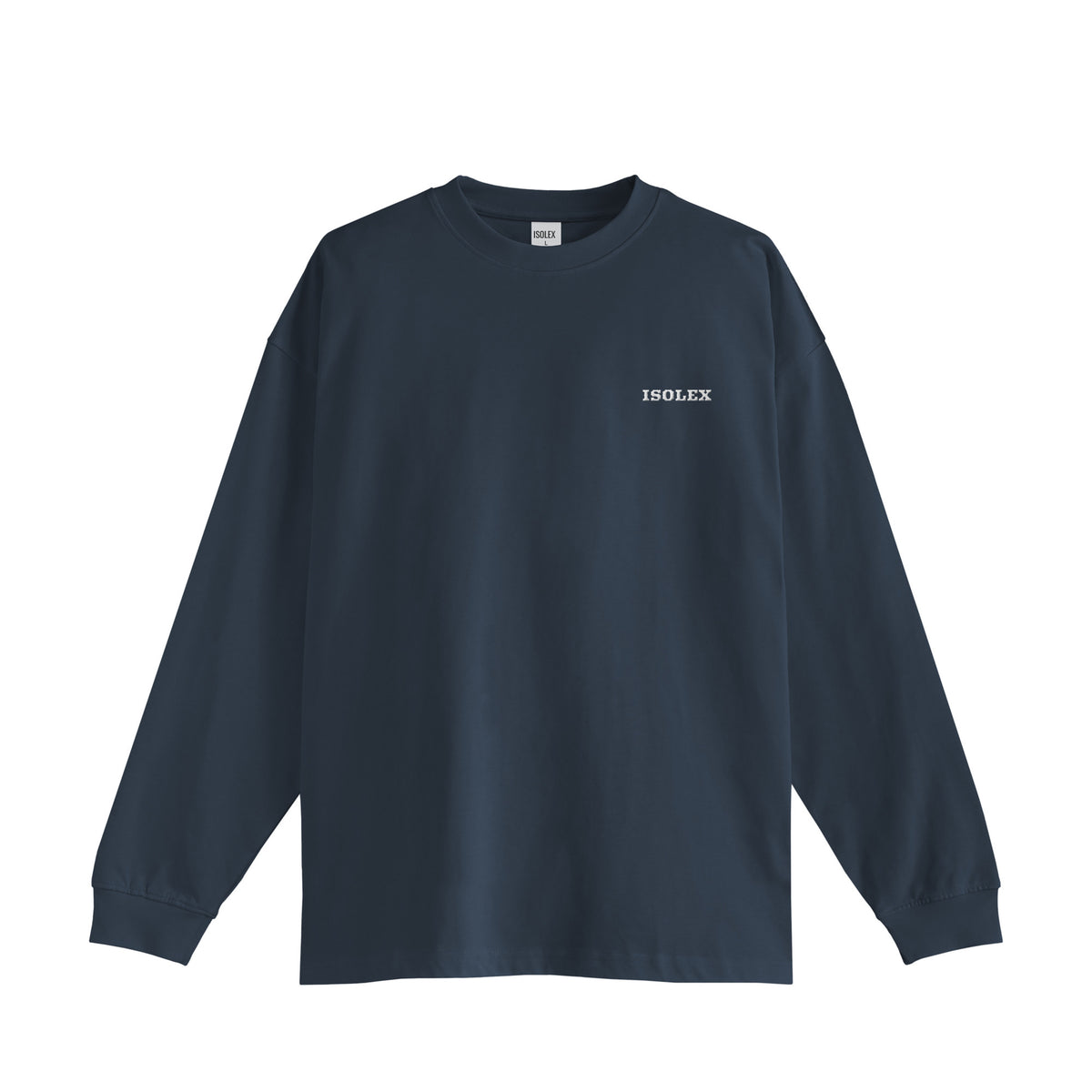 ISOLEX オーバーサイズ コットンロングスリーブTシャツ navy image